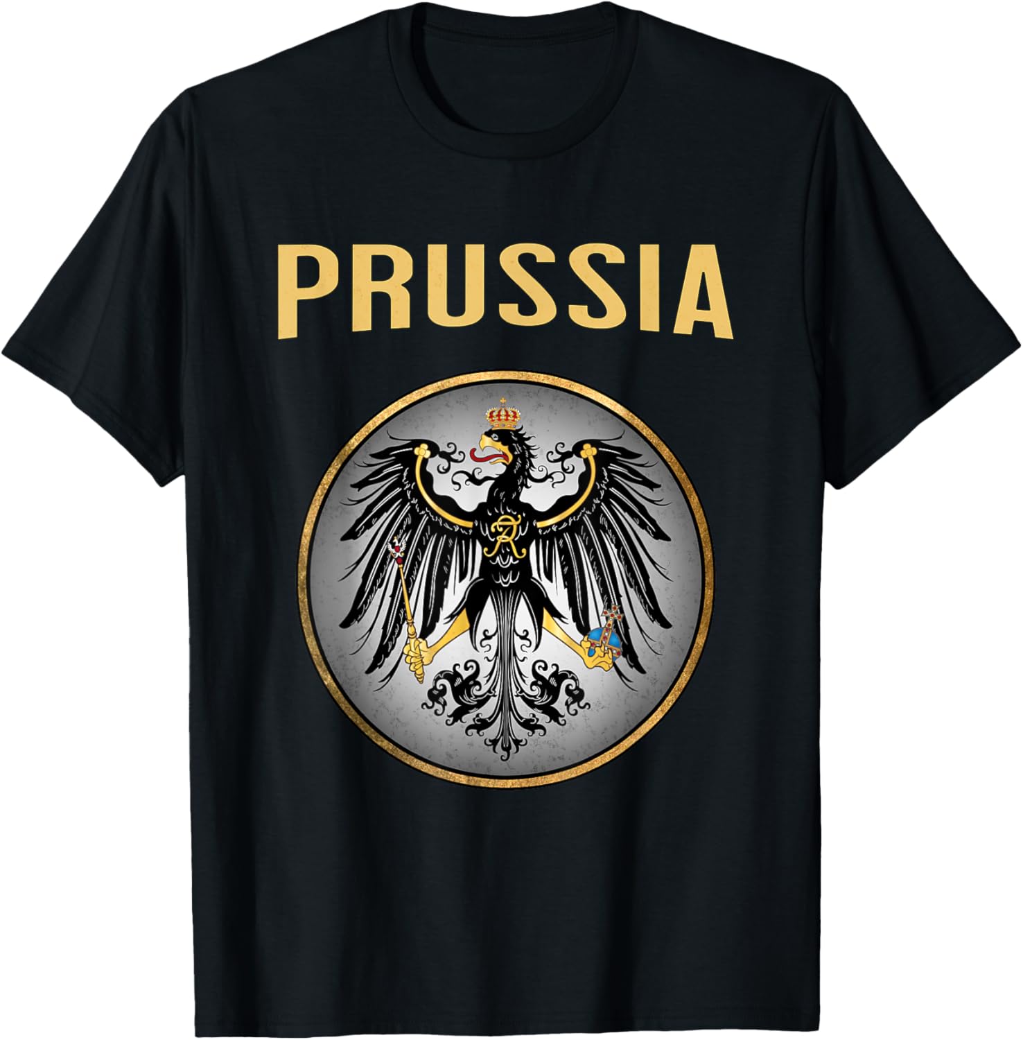 Prussia Heraldry Kingdom of Prussia Symbol T-Shirt - T-Shirt | Black