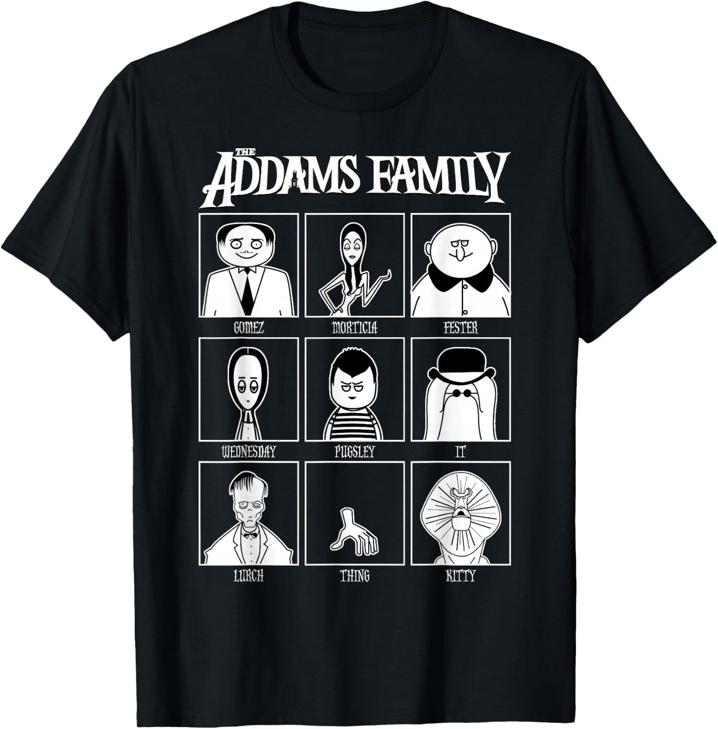 The Addams Family Yearbook T-Shirt - T-Shirt | Black