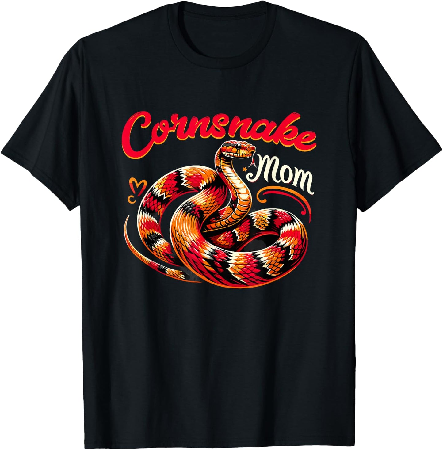 Corn Snake Mom Pet Snake Corn Snake Snake Lover Animal T-Shirt - T-Shirt | Black