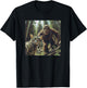 Cat Bigfoot Sasquatch Selfie Photo Funny Retro Classic Humor Men Women Girls Kids T-Shirt - T-Shirt | Black