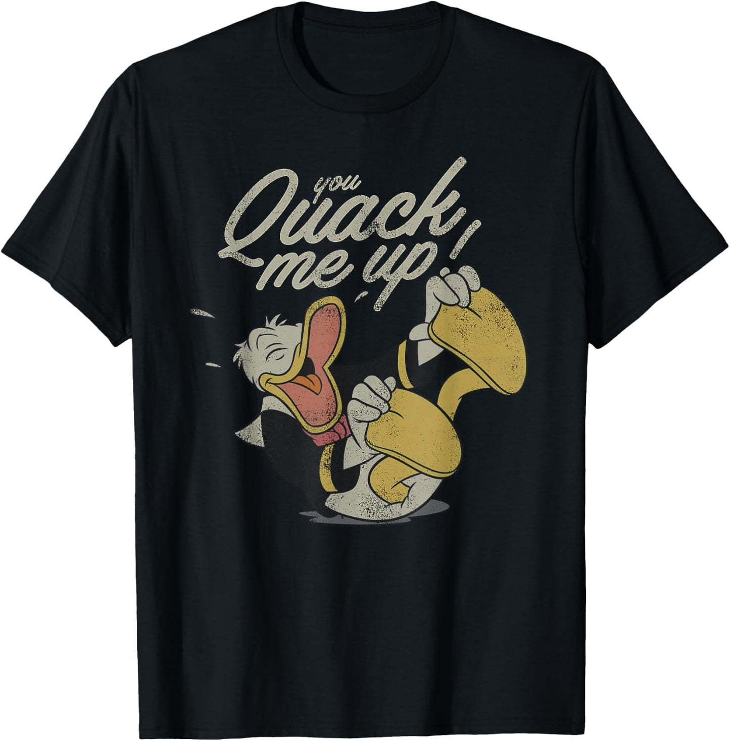 Disney Mickey and Friends Donald Duck You Quack Me Up T-Shirt - T-Shirt | Black