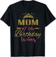 Mom of The Birthday Twins Kids Party T-Shirt - T-Shirt | Black