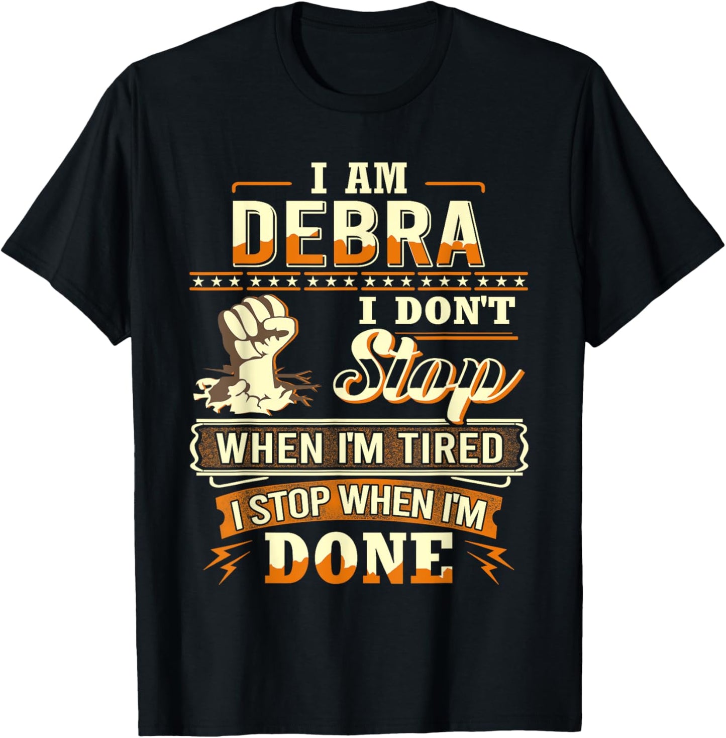 I am Debra Shirt Personalized Debra First Name T-Shirt - T-Shirt | Black