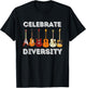 Celebrate Diversity - Funny Guitar Lover & Guitarist Gift Small T-Shirt - T-Shirt | Black