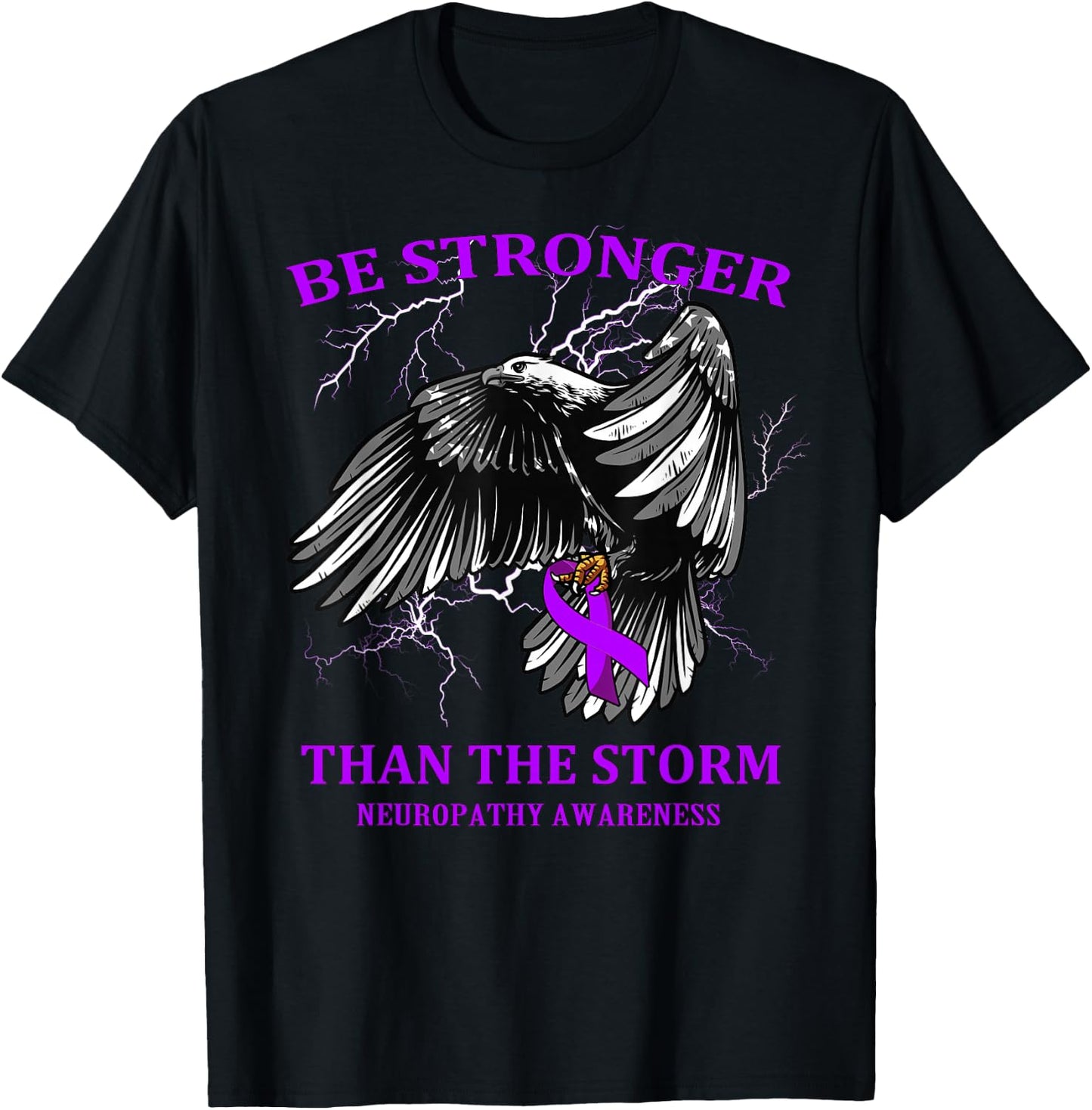 Be Stronger Than The Storm Neuropathy T-Shirt - T-Shirt | Black