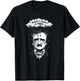 Funny Edgar Allan Poe Literary Goth When It Rains It Poes T-Shirt - T-Shirt | Black