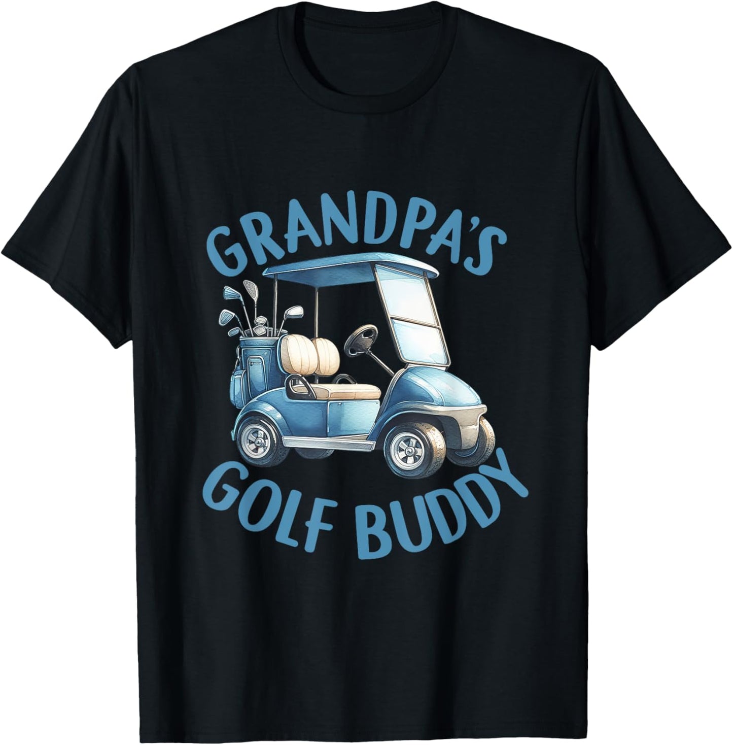 Grandpa's Gold Buddy Birthday Boy Golf Themed Matching Party T-Shirt - T-Shirt | Black