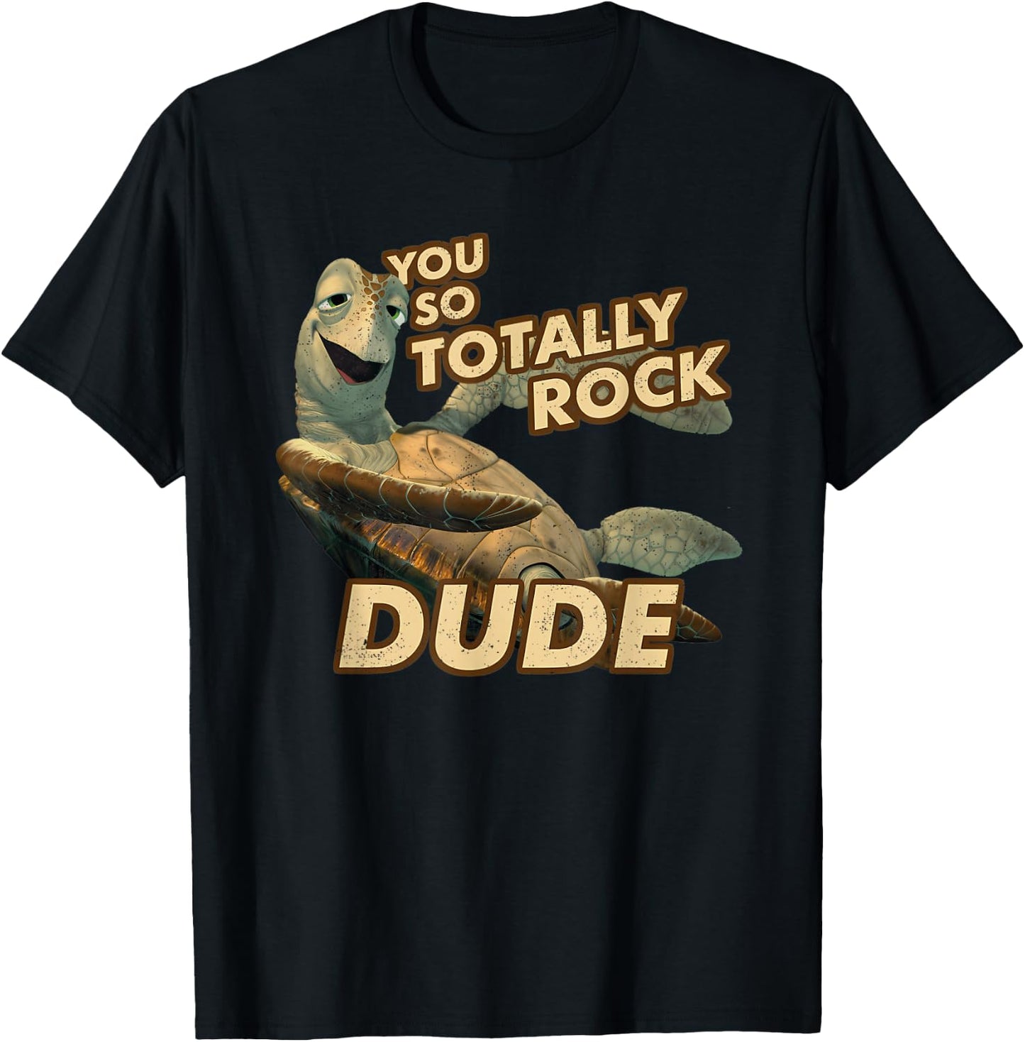 Vintage You So Rock Cute Turtle T-Shirt - T-Shirt | Black