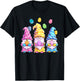Gnome Easter Shirt Women Easter Outfit Easter Girls T-Shirt - T-Shirt | Black