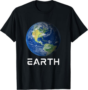 Solar System 3rd Planet Earth Outer Space T-Shirt - T-Shirt | Black