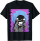Sad Anime Girl - Japanese Aesthetic Vaporwave Anime Otaku T-Shirt - T-Shirt | Black
