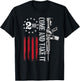 Come and take it 2nd Amendment Flag 2A Libertarian Usa Flag T-Shirt - T-Shirt | Black