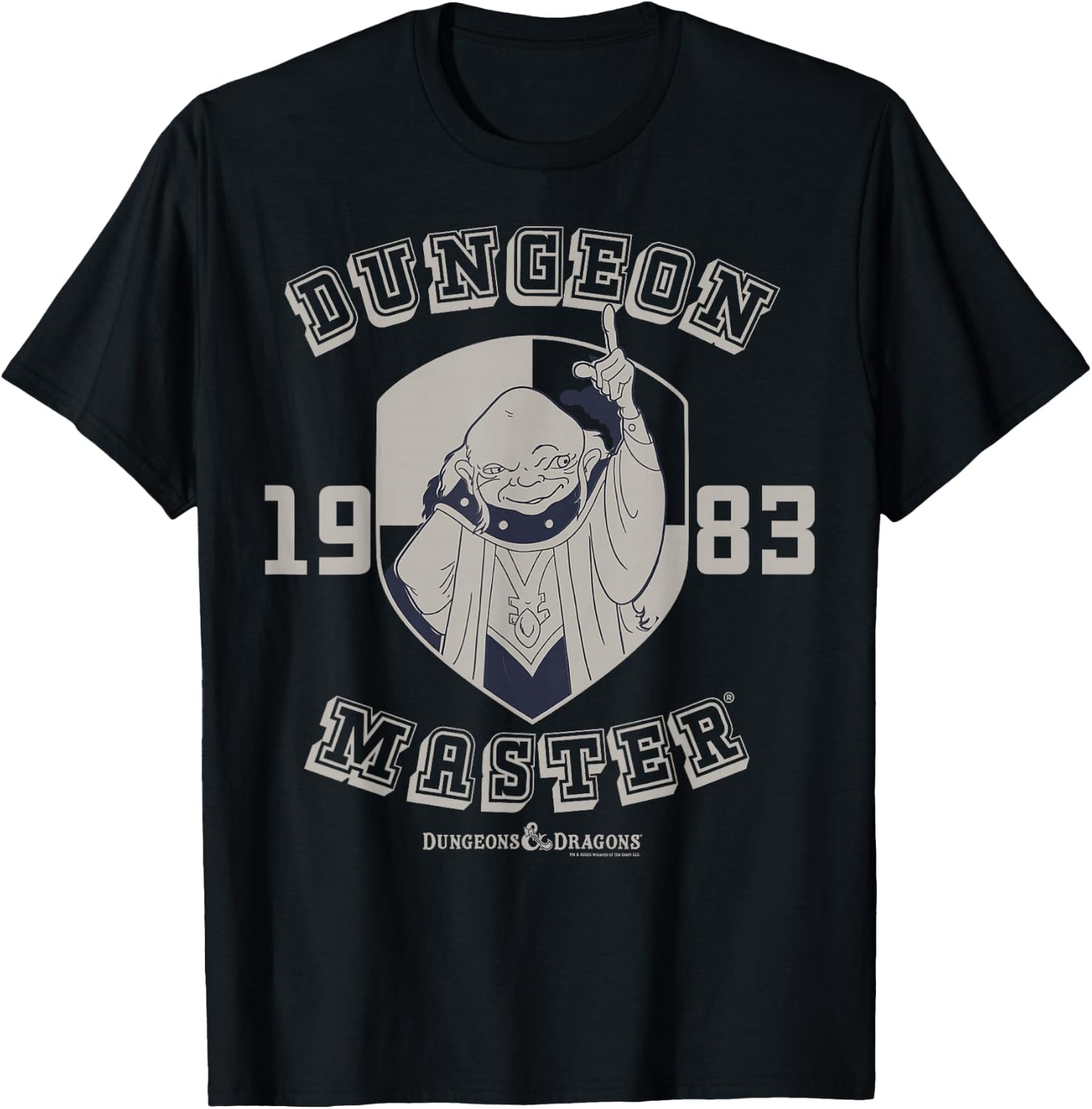Dungeons & Dragons Dungeon Master 1983 Shield T-Shirt - T-Shirt | Black