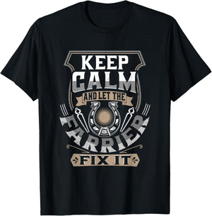 Farrier Gifts Horse Maintenance Horse Shoeing Farrier T-Shirt - T-Shirt | Black