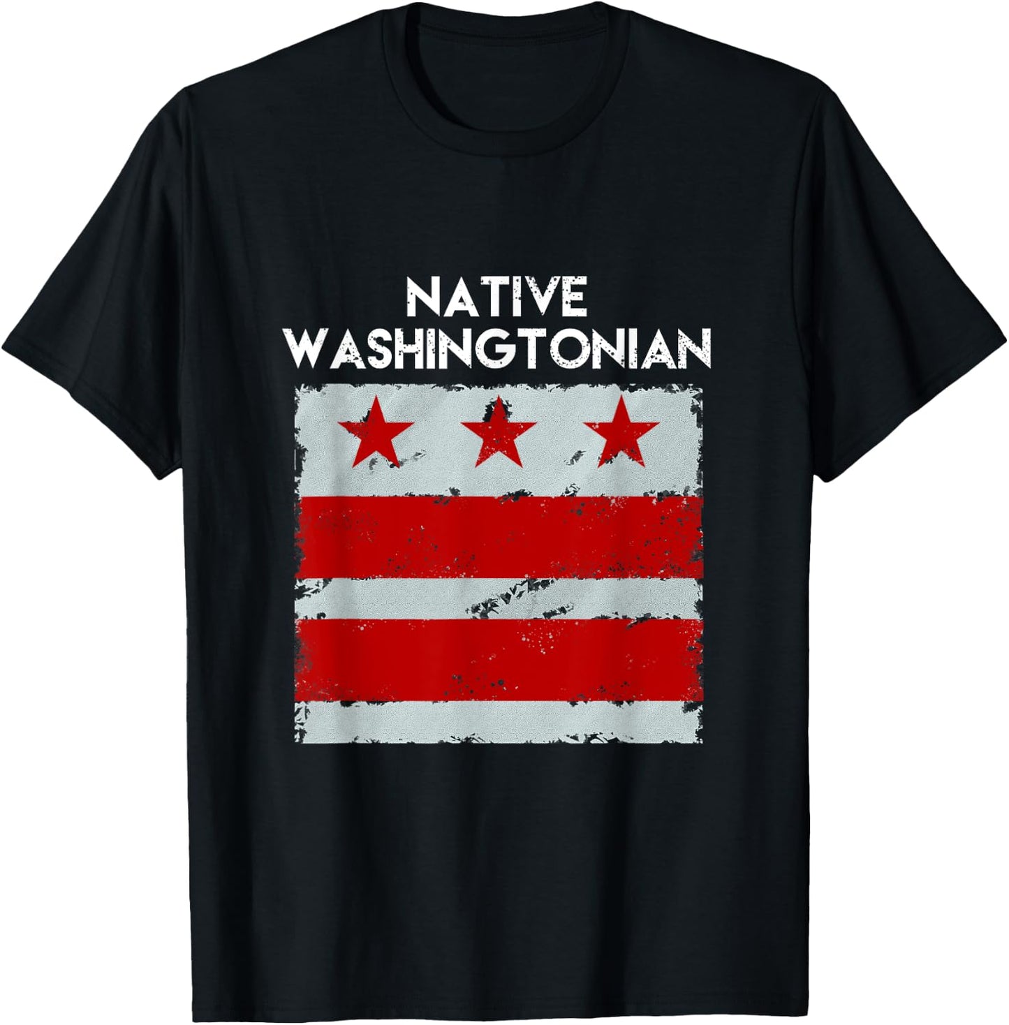 DC, Native Washingtonian! Vintage Hometown Washington D.C T-Shirt - T-Shirt | Black