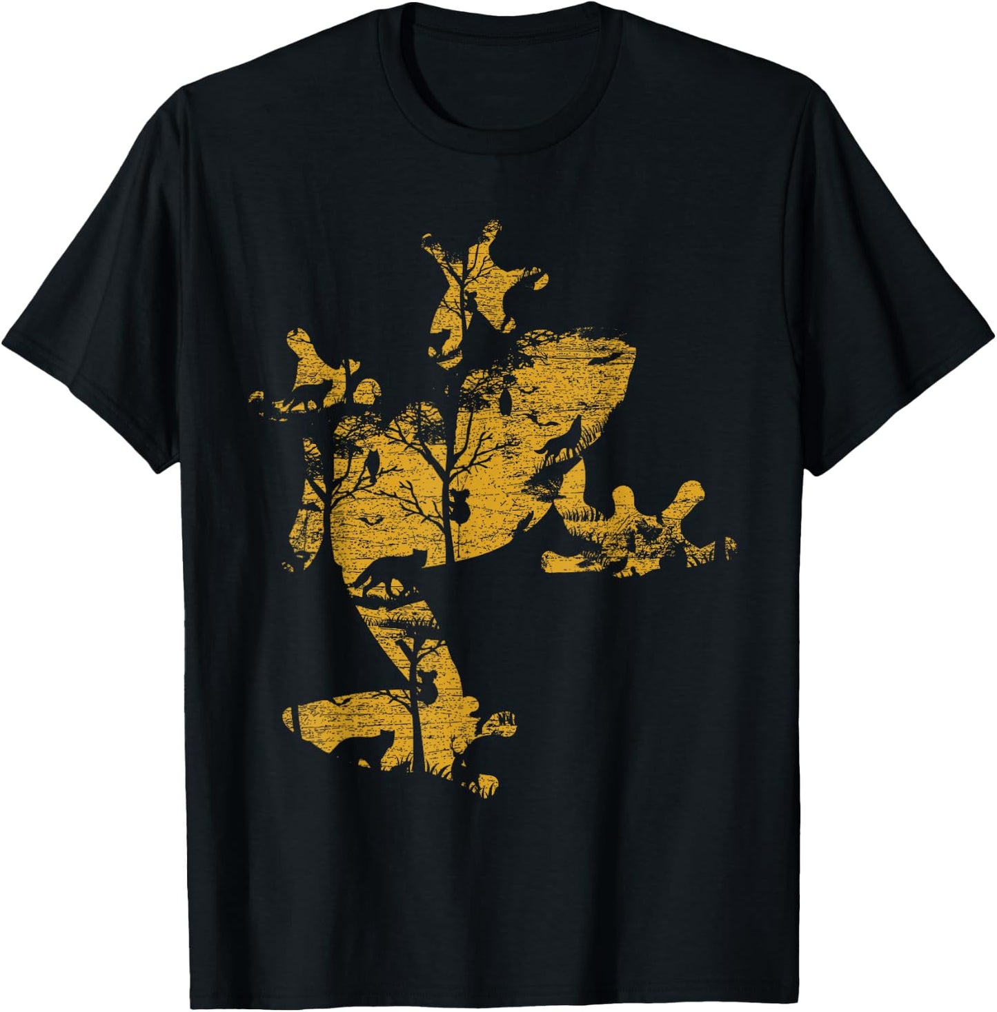 Silhouette Frog T-Shirt - T-Shirt | Black