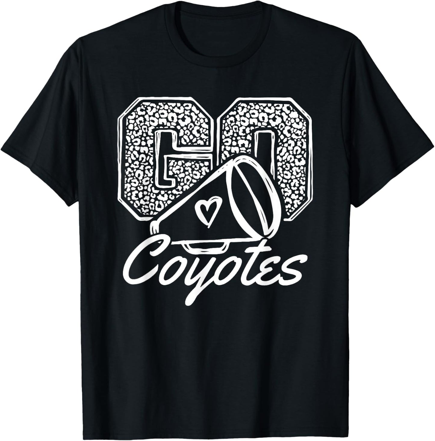 Go Cheer Coyotes Sports Name Gifts Men Women Boy Girl T-Shirt - T-Shirt | Black