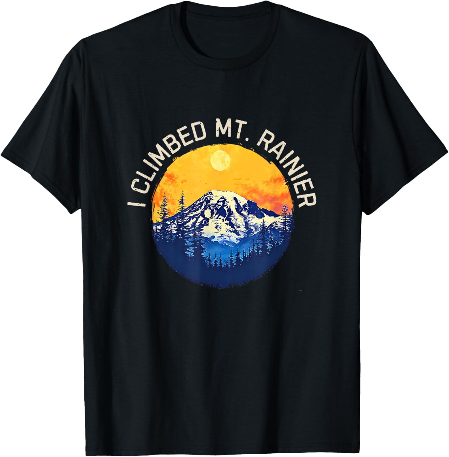 Mount Rainier Souvenir / Mt. Rainier T-Shirt - T-Shirt | Black