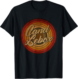 Circle Retro Faded Candle-box Musician Vintage Cassette Rock T-Shirt - T-Shirt | Black