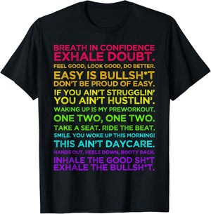 Alex Toussaint Motivational Quotes T-Shirt - T-Shirt | Black