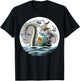 Halloween bigfoot alien loch Ness UFO Halloween party spooky T-Shirt - T-Shirt | Black