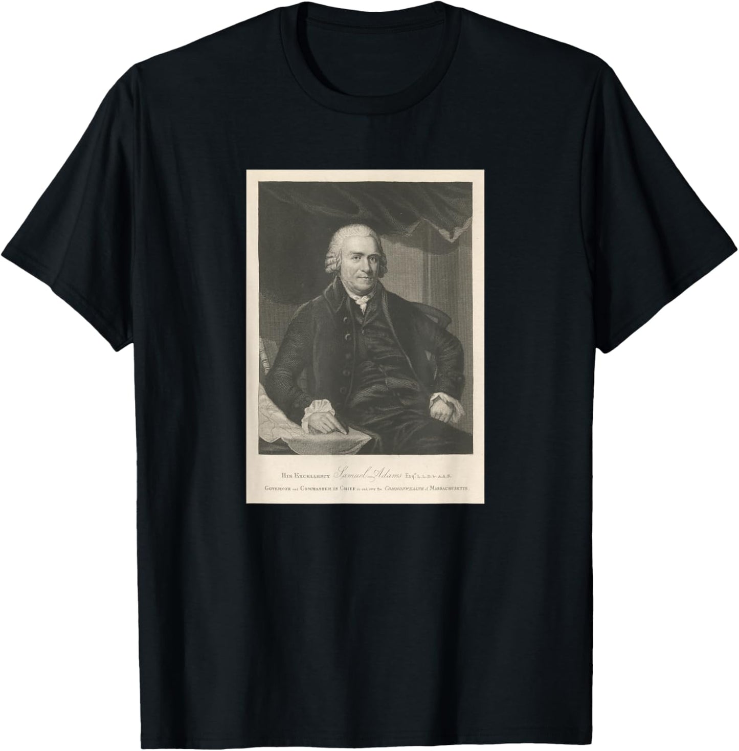 Samuel Adams Illustrative Portrait (1880) T-Shirt - T-Shirt | Black