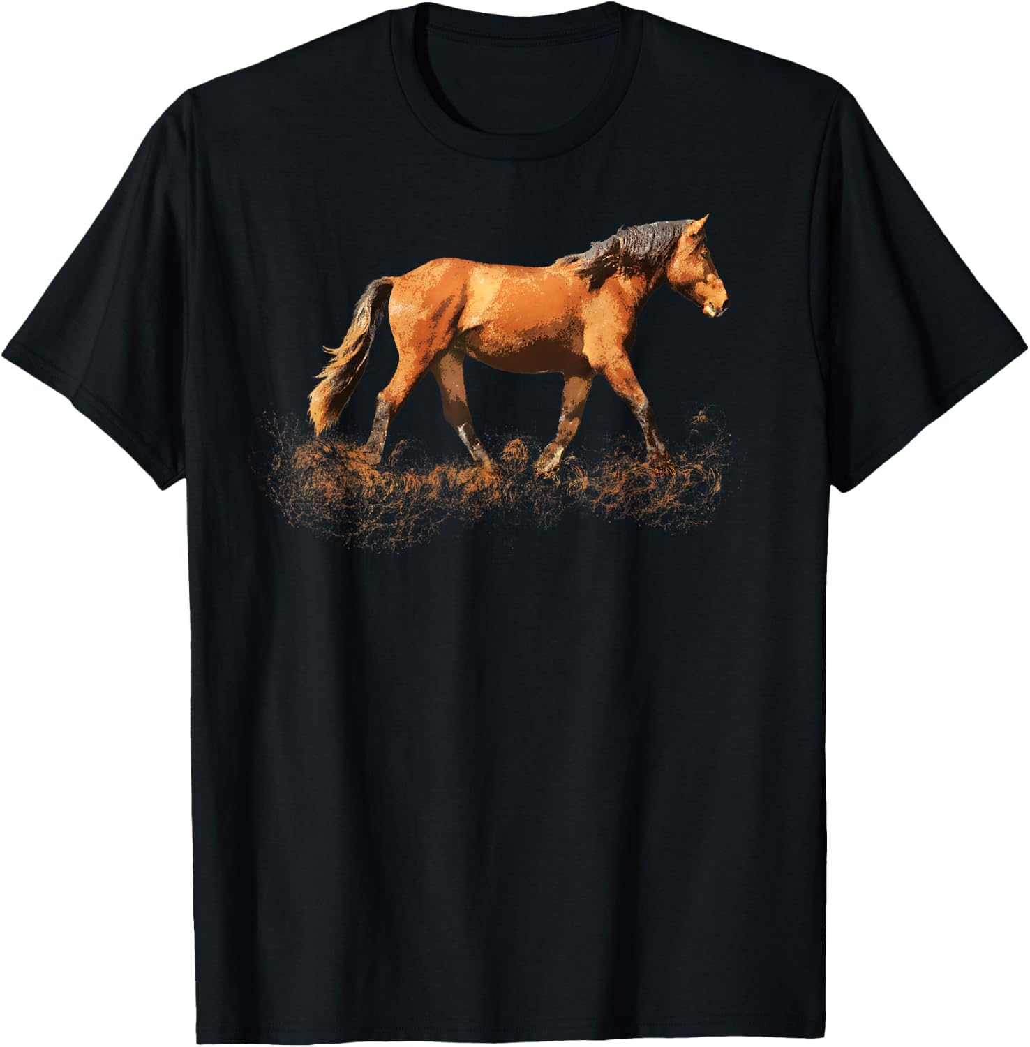 Horse lover man woman girl loves horses - gift rider riding T-Shirt - T-Shirt | Black