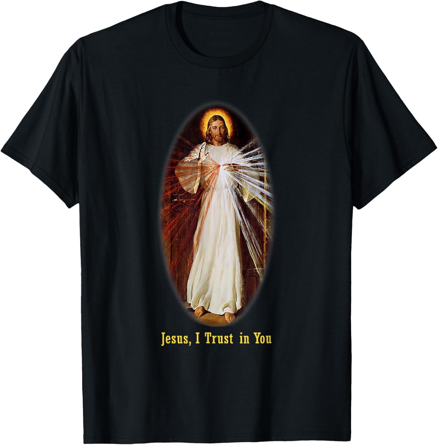 Divine Mercy Jesus I trust in You T-Shirt - T-Shirt | Black