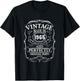 60th Birthday Retro Vintage Design Man Woman 1965 T-Shirt - T-Shirt | Black