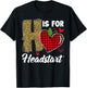 H Is For Headstart Head Start Teacher Leopard Back To School T-Shirt - T-Shirt | Black