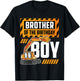 vehicle construction excavator Brother of the Birthday Boy T-Shirt - T-Shirt | Black