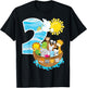 Noah's Ark Birthday Party 2nd Birthday 2 Year Old Toddler T-Shirt - T-Shirt | Black