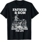Snowmobile Father and Son Riding Partners For Life Snowcross T-Shirt - T-Shirt | Black