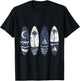 Surfing Surfboard Vintage Classic Retro Surfboarder Surfer T-Shirt - T-Shirt | Black