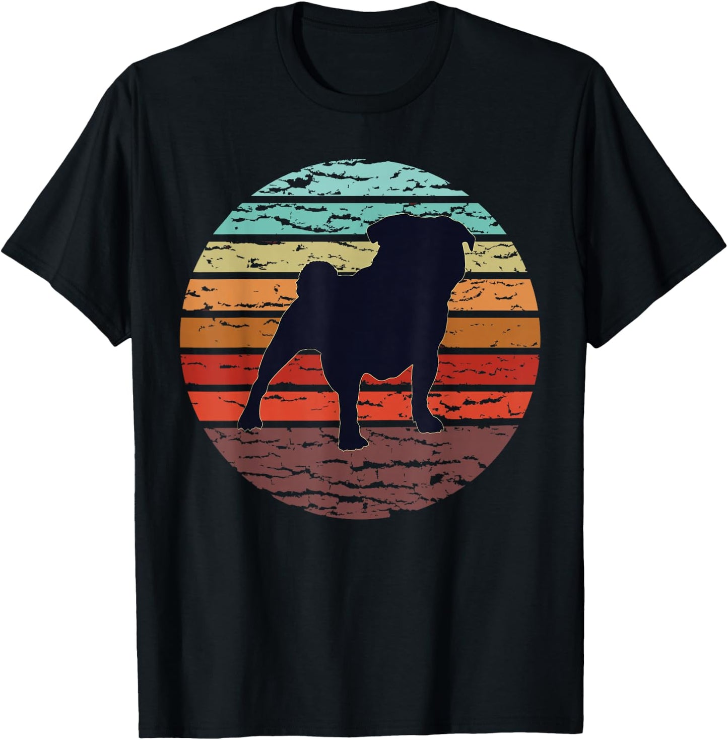 Pug Pug T-Shirt - T-Shirt | Black