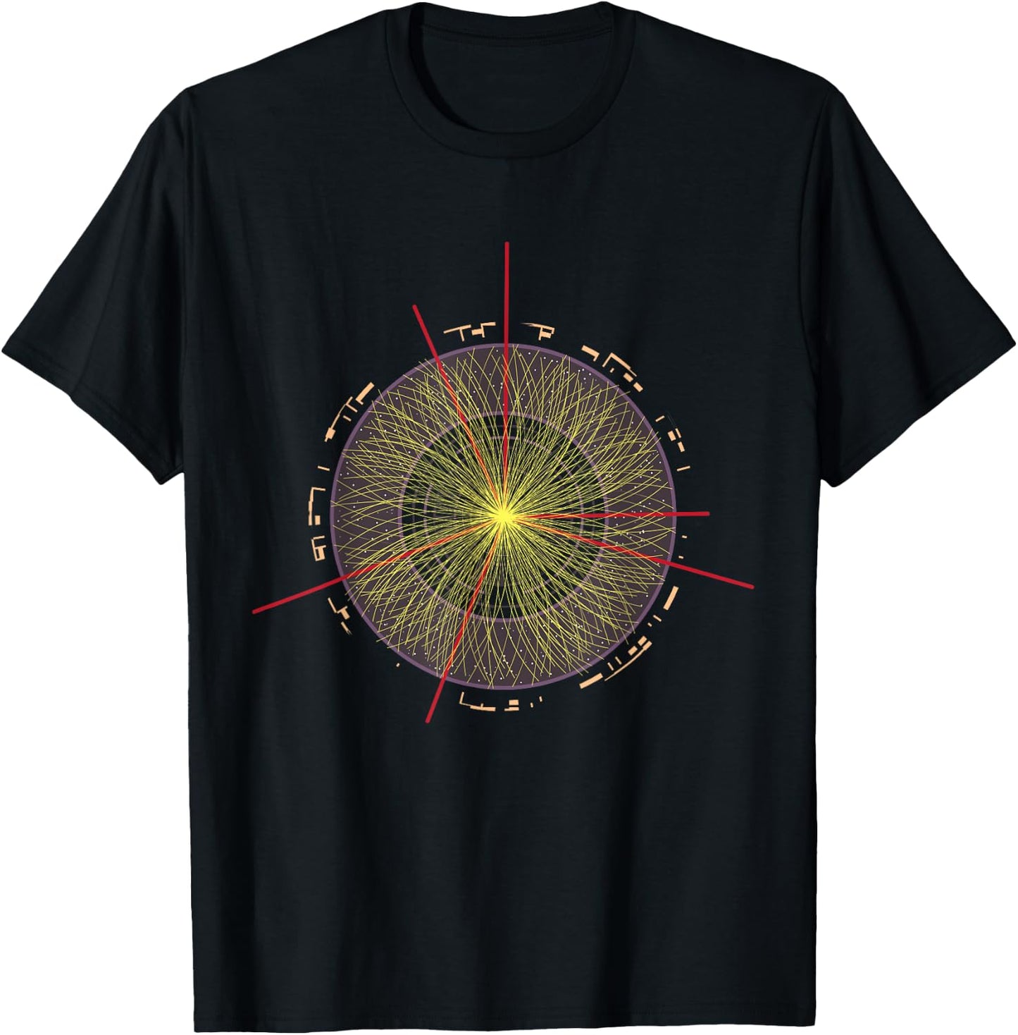 LHC Partial Physics Hadron Atomic Accelerator T-Shirt - T-Shirt | Black