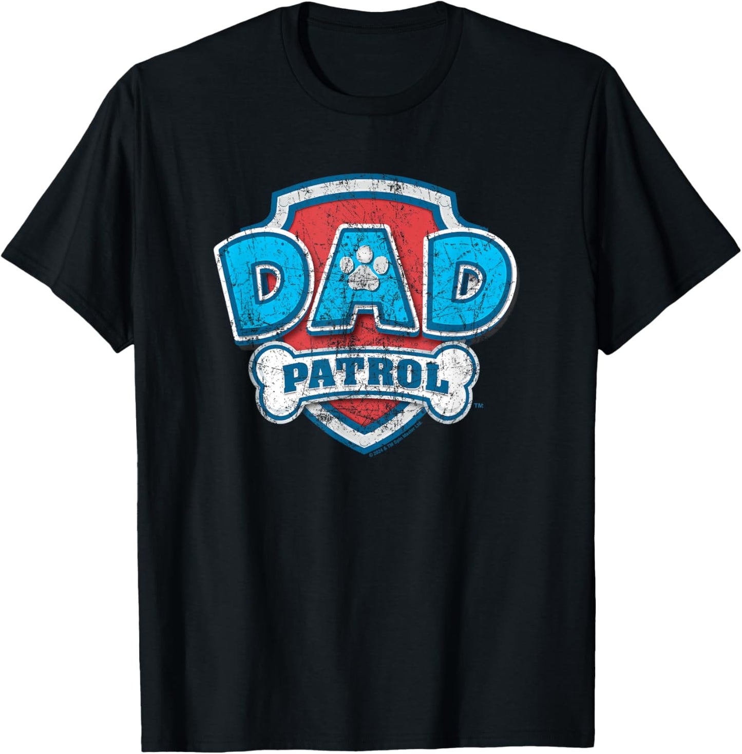 Paw Patrol Father's Day Dad Patrol T-Shirt - T-Shirt | Black