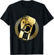 Boxing Gloves Gold Fighter Symbol Winner Punch Gym Champ T-Shirt - T-Shirt | Black