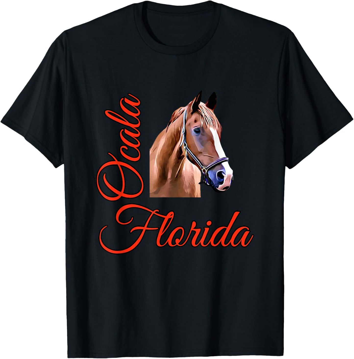 Ocala Florida Horse T-Shirt - T-Shirt | Black