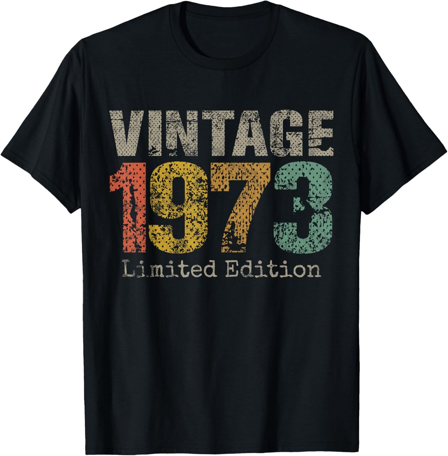 Vintage 1973 Limited Edition 52nd Birthday Gifts 52 Year Old T-Shirt - T-Shirt | Black