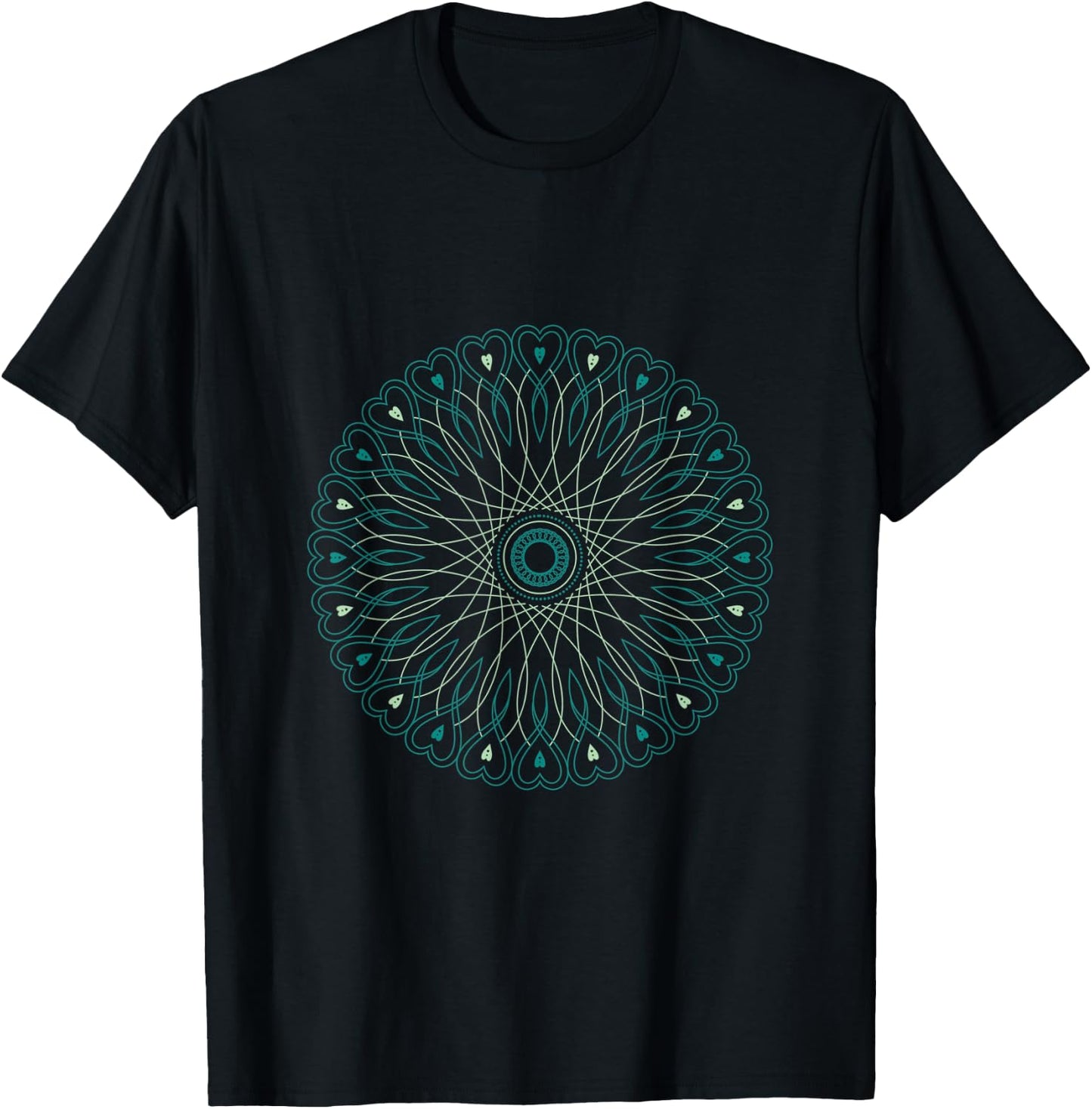 Dawali Hindu Mandala T-Shirt - T-Shirt | Black
