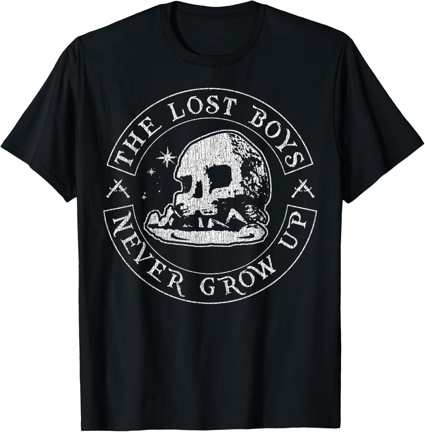 Disney Peter Pan The Lost Boys Never Grow Up Small T-Shirt - T-Shirt | Black