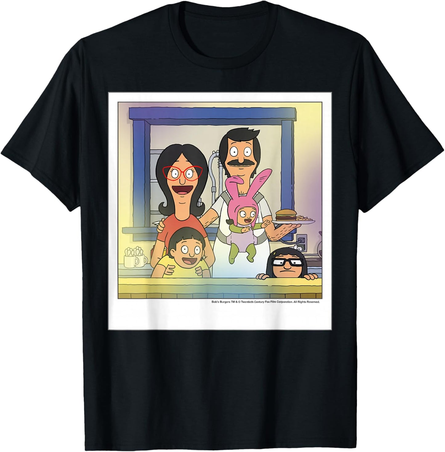 Bob's Burgers Belcher Family Portrait T-Shirt - T-Shirt | Black