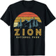Zion National Park Shirt, US National Park in Utah T-Shirt - T-Shirt | Black