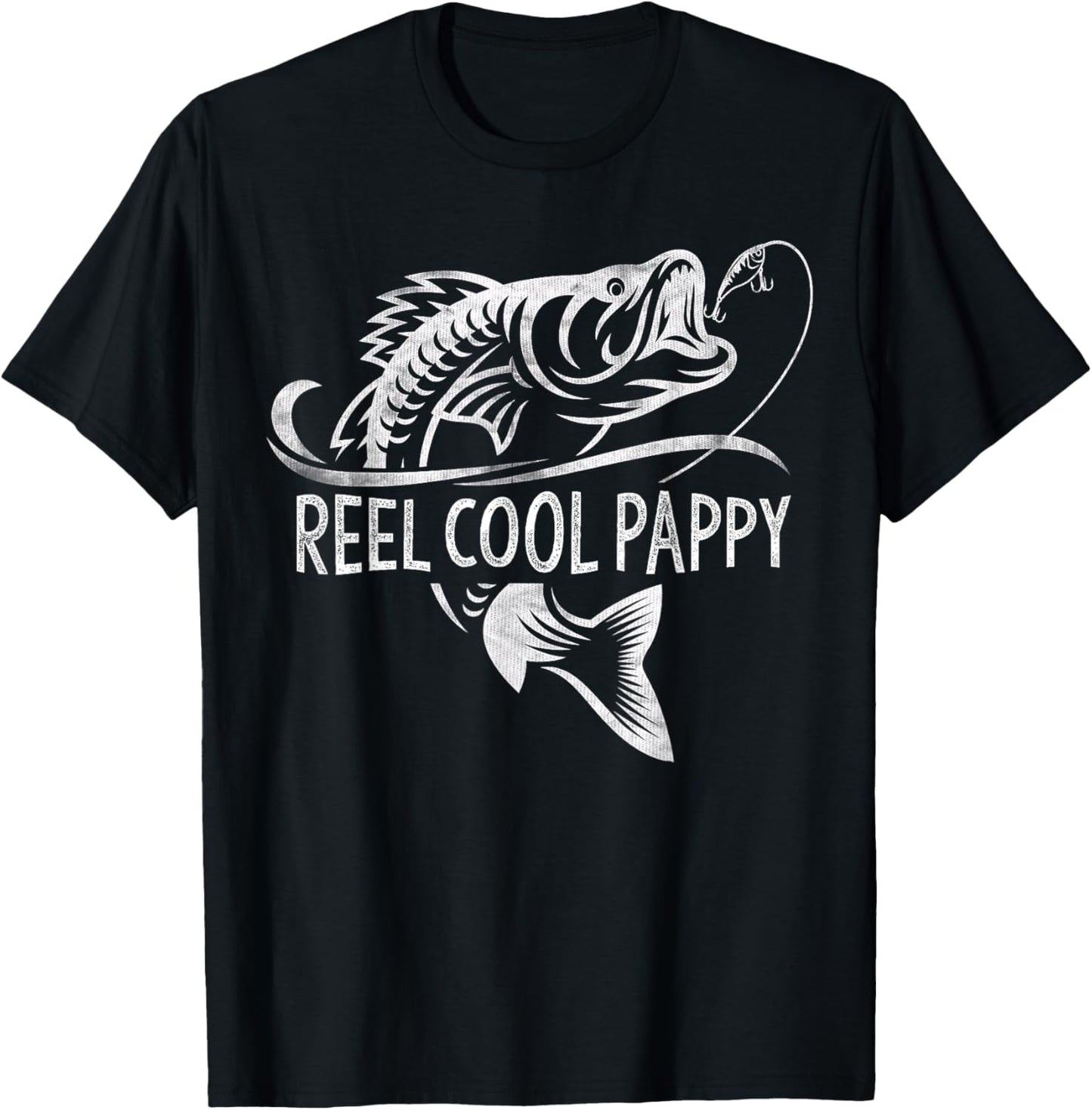 Reel Cool Pappy Fishing Gifts Pappy Father's Day T-Shirt - T-Shirt | Black