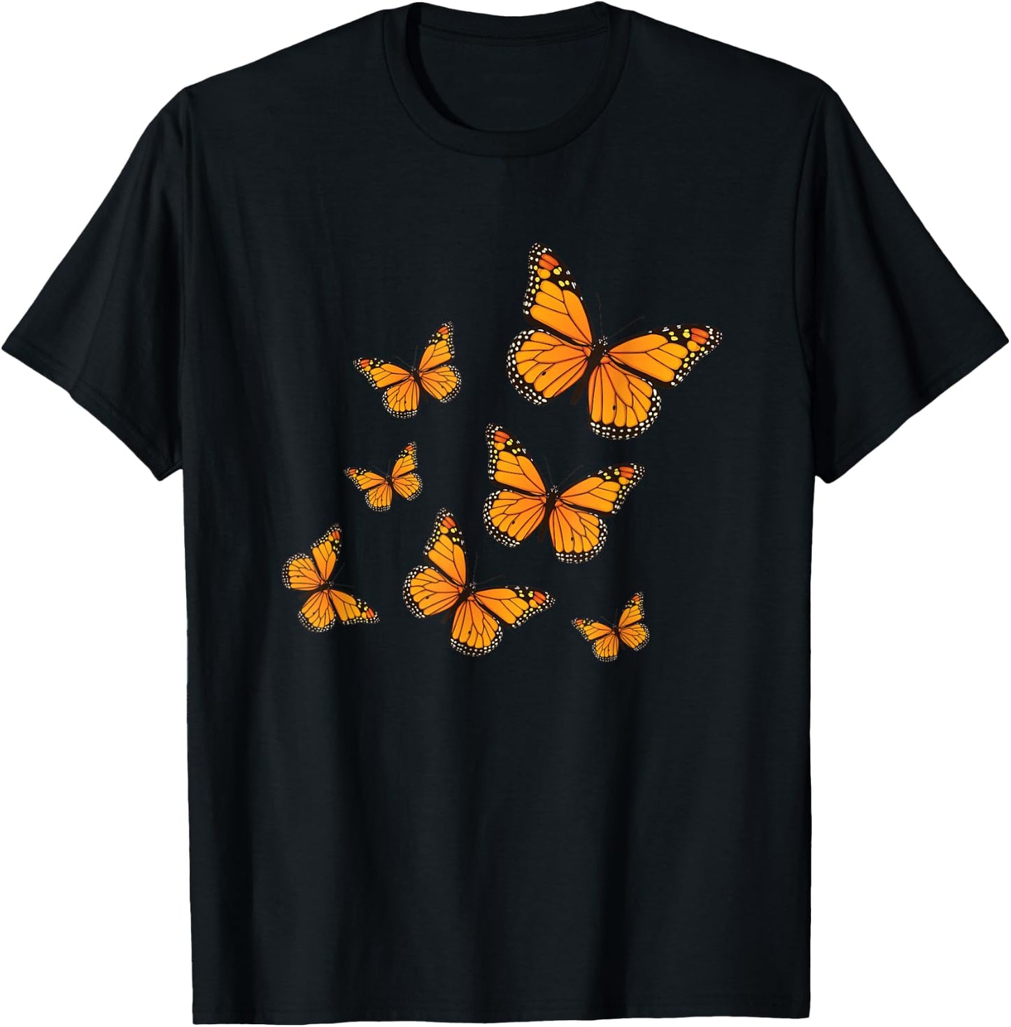 Monarch Butterflies T-Shirt - T-Shirt | Black