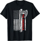 Til Valhalla Shirt, Patriotic Viking US Flag Norse Mythology Women Men T-Shirt - T-Shirt | Black
