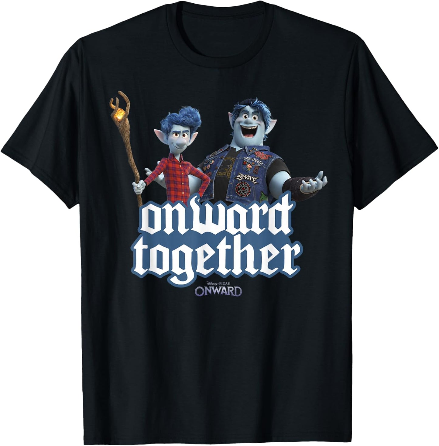 Disney Pixar Onward Barley & Ian Onward Together T-Shirt - T-Shirt | Black