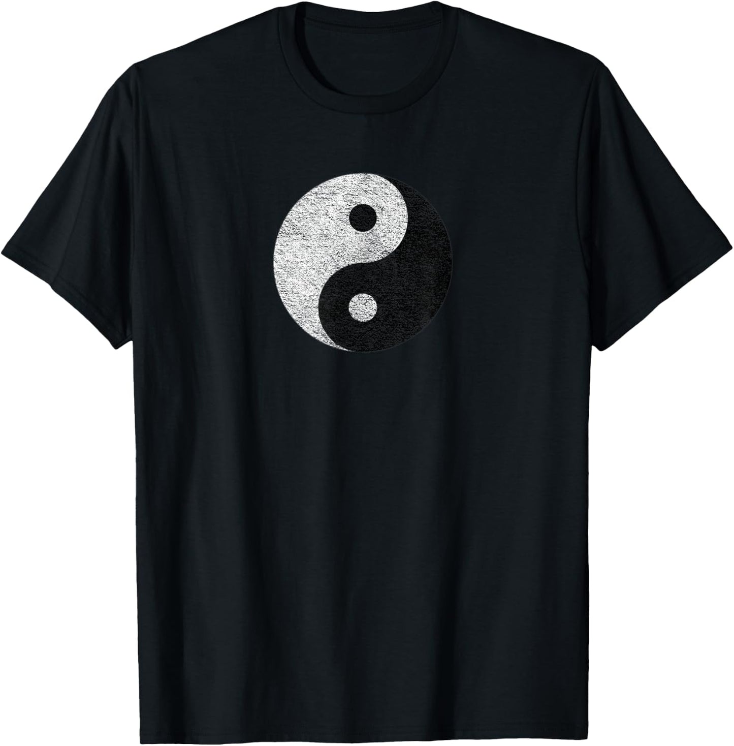 Tao Taoist | Yin Yang | Distressed Vintage | Buddha Inner T-Shirt - T-Shirt | Black