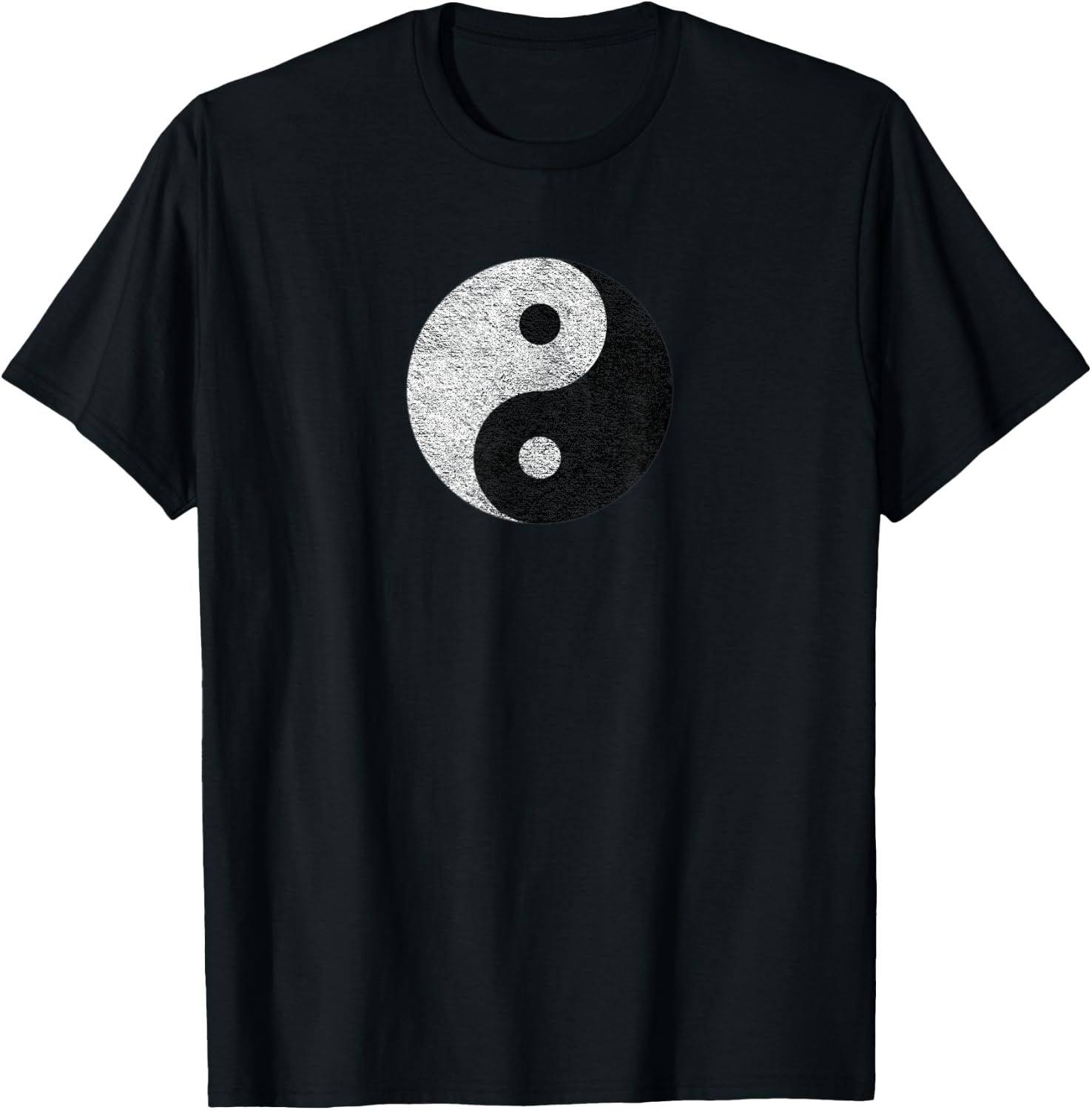 Tao Taoist | Yin Yang | Distressed Vintage | Buddha Inner T-Shirt - T-Shirt | Black